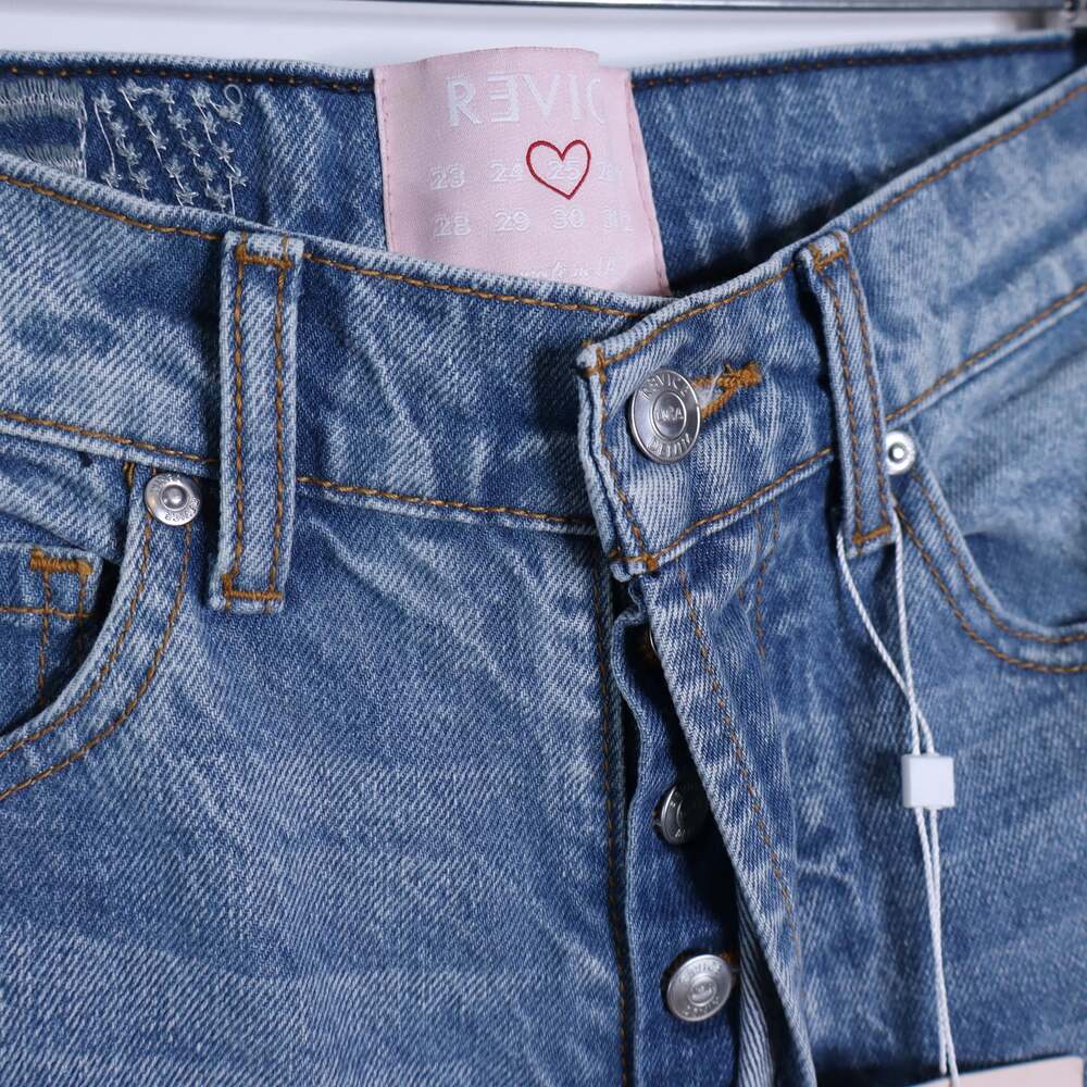 REVICE Frontrunner High Rise Jeans NWT Light Wash Blue Button Fly Women's 25 - Picture 8 of 10